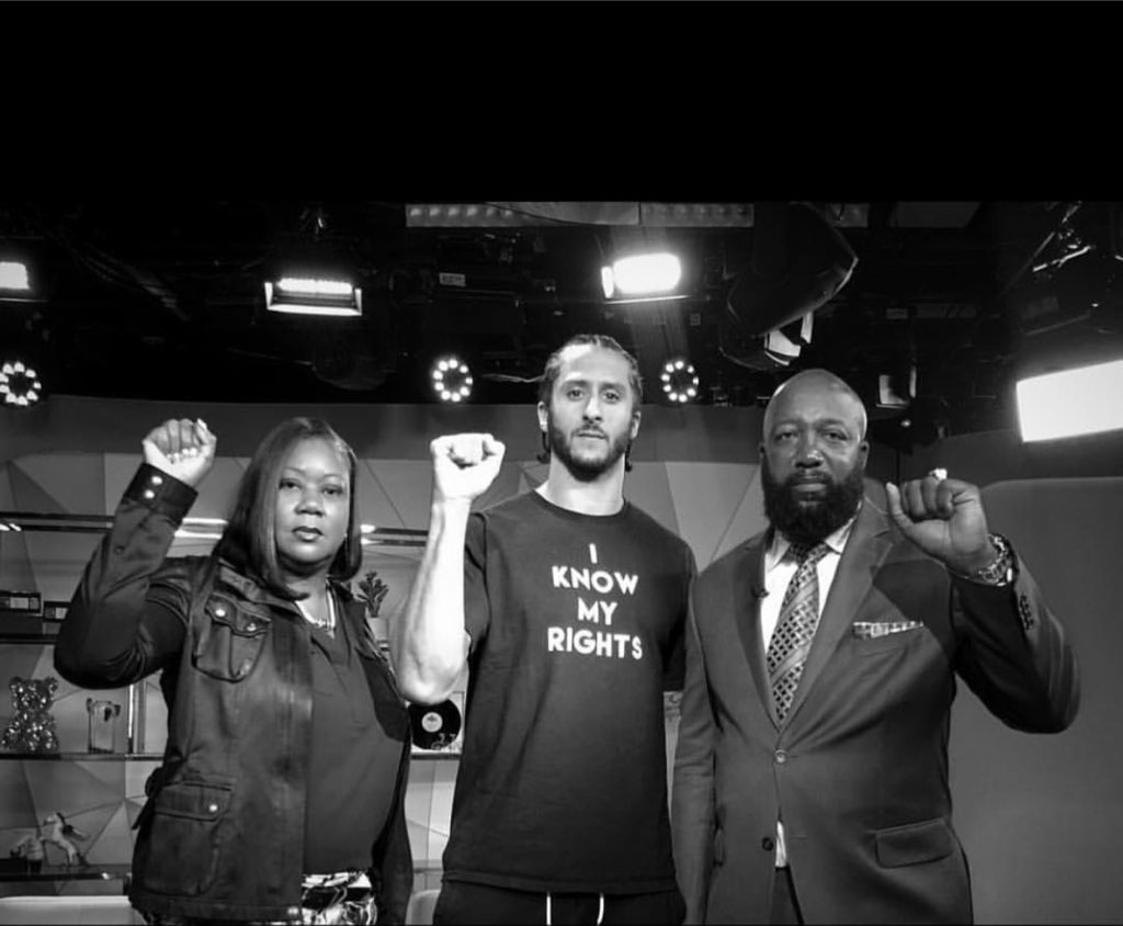 PHOTO OF THE DAY: Colin Kaepernick , Sybrina Fulton and Tracy Martin Together  #TrayvonMartin