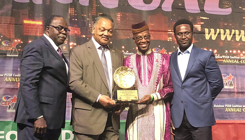 Dr. Djibril Diallo Receives Rainbow PUSH Coalition 2018 International Humanitarian Award