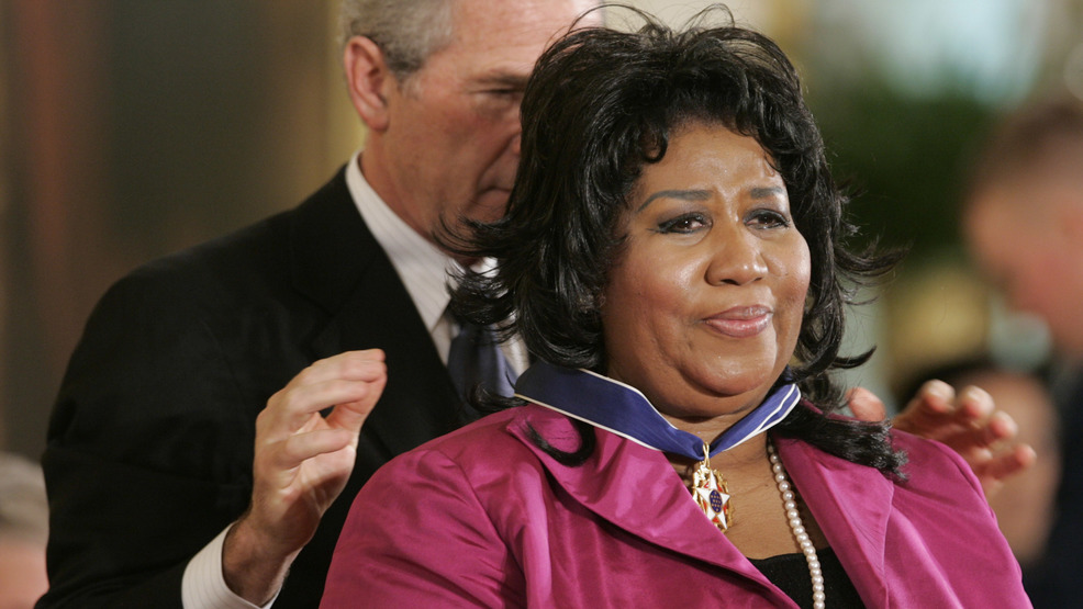 PHOTO of the DAY:  Aretha Franklin Receives the Presidential Medal of Freedom Award, the Highest Civilian Award