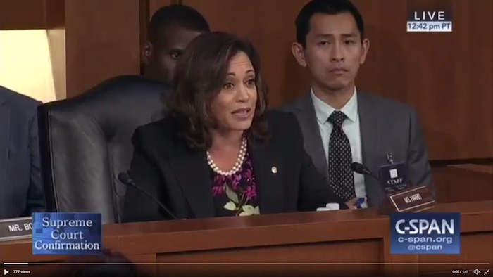 WATCH: Harris Slams Confirmation Process, Suggests Kavanaugh Would Prioritize Trump Over Americans