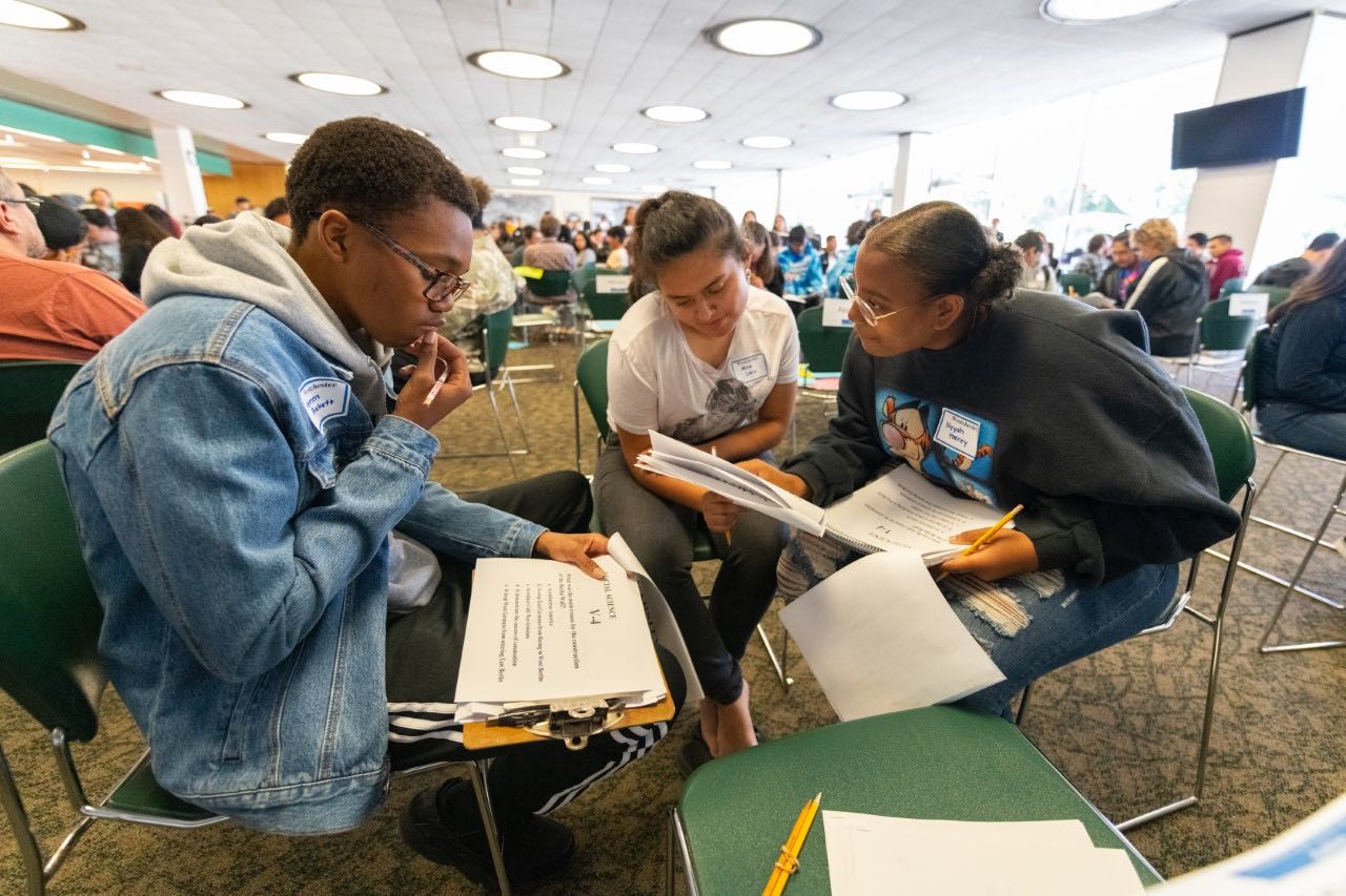 Westchester High Students Practice for Academic Decathlon Competition at LADWP