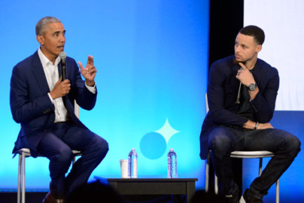 WATCH: President Barack Obama and Golden State Warriors Stephen Curry Kick off My Brother’s Keeper Summit in Oakland