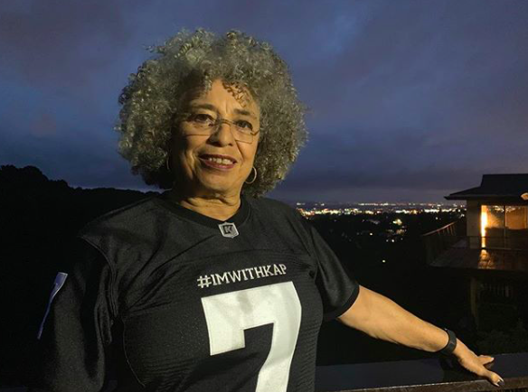 PHOTO of the DAY: Activist Icon Angela Davis Sporting a #IMWITHKAP Jersey