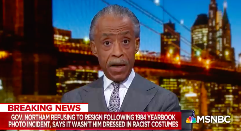 WATCH: Rev. Al Sharpton Discusses “Should Gov. Northam Resign”, After Racist Photos Pop Up