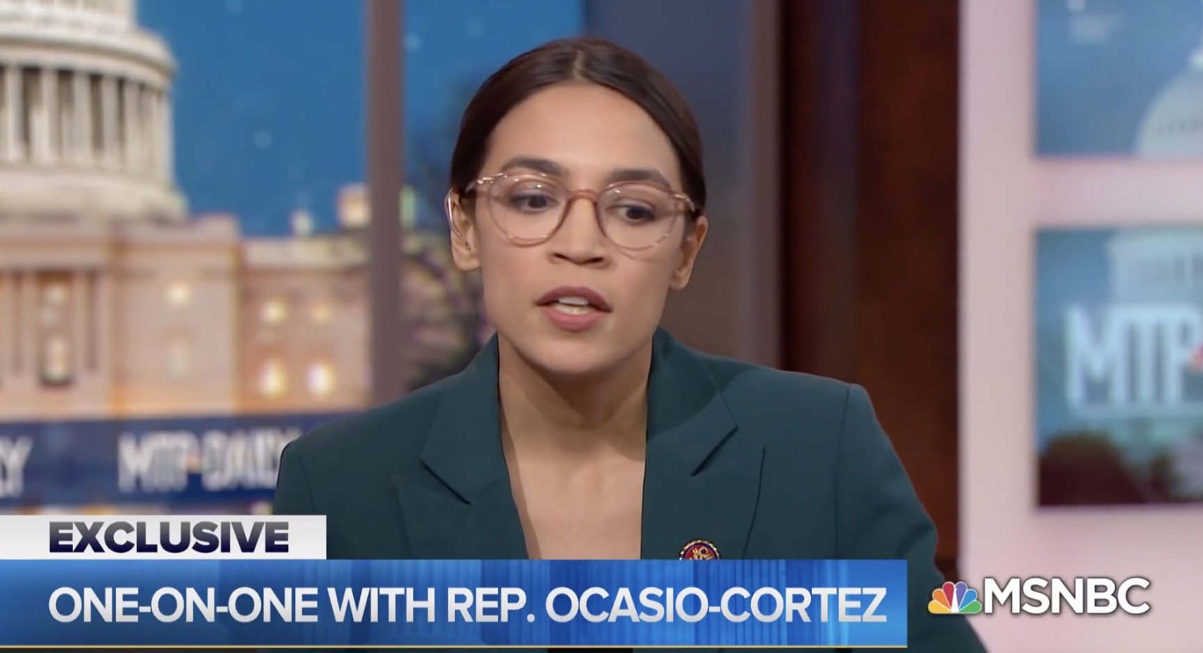 WATCH: MSNBC Goes One on One with Rep. Ocasio-Cortez