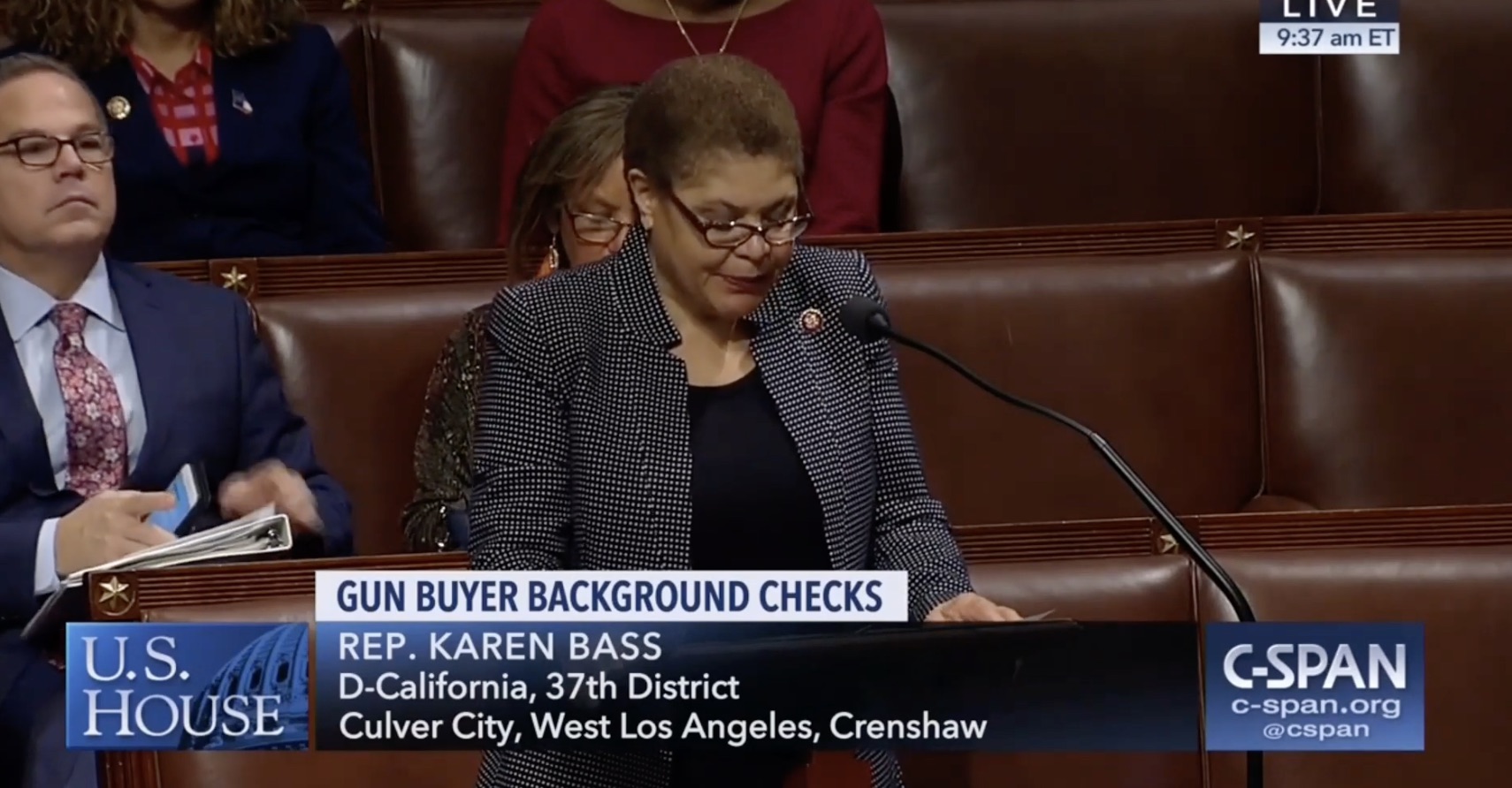 WATCH: Rep. Karen Bass Speaks on Closing the Charleston Gun Loophole