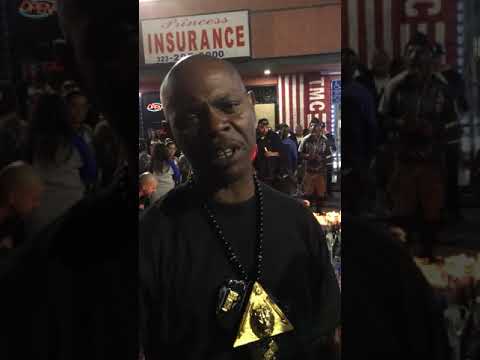 Interview with Terrell Richardson at Nipsey Hussle vigil in Los Angeles in front of The Marathon Clothing store