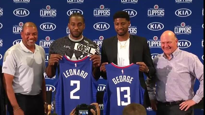 Clippers Introduce Kawhi Leonard, Paul George 