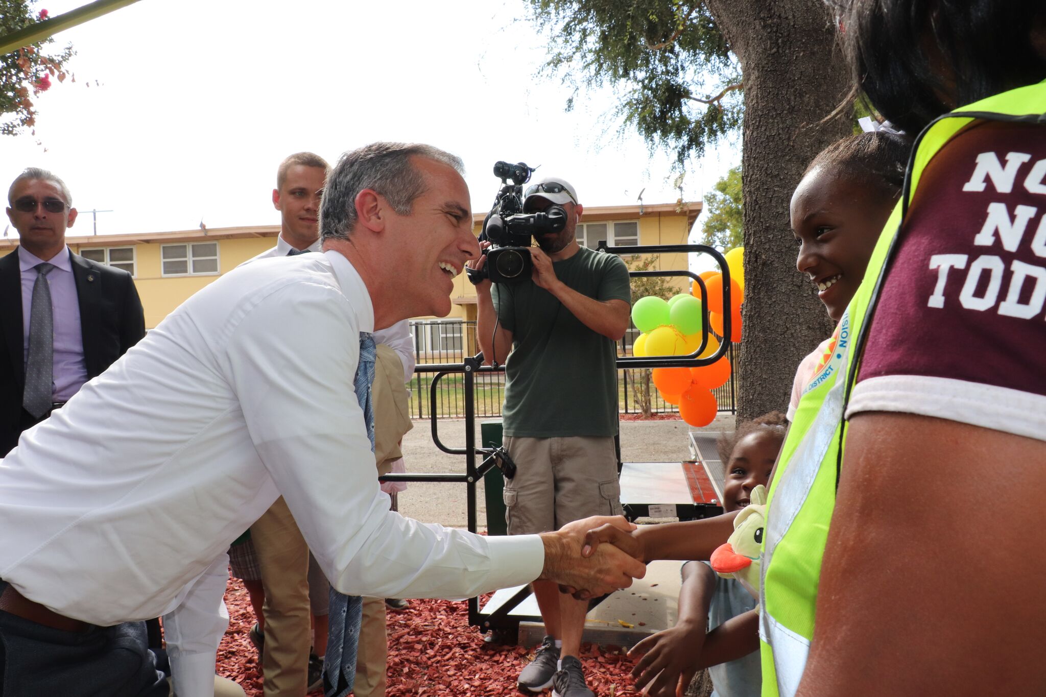 Mayor Eric Garcetti and Nickerson Gardens Residents in Watts Celebrates Being Awarded $3.7 Million Jobs Plus Initiative Grant