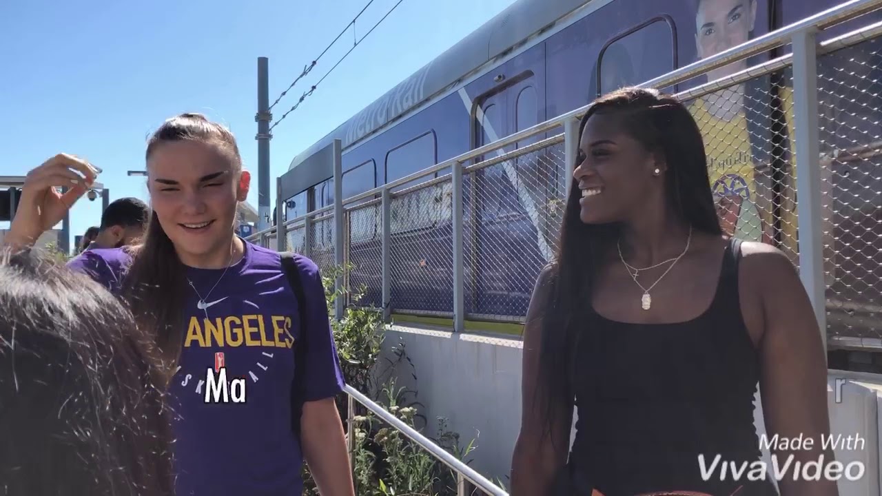 WATCH: Metro Unveil L.A. Sparks Train Wraps