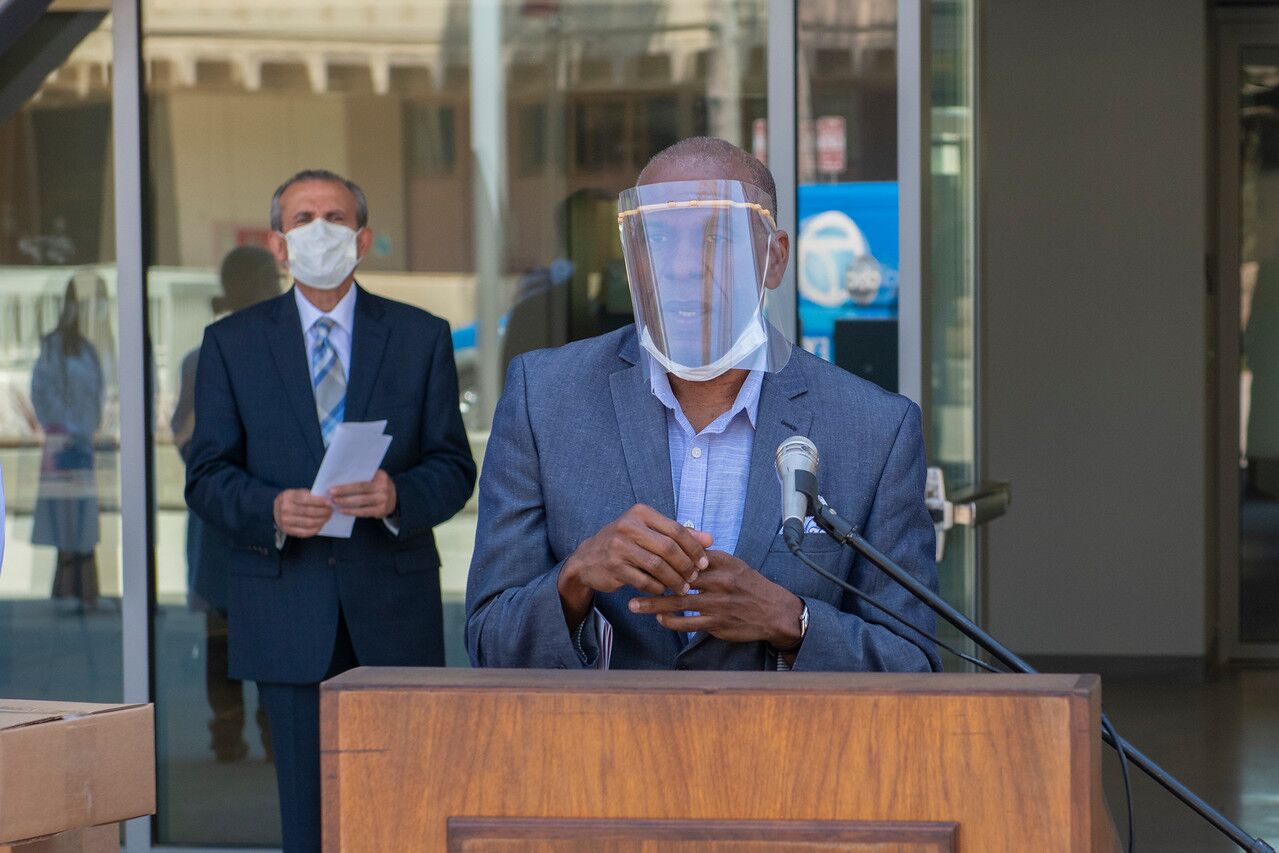 California Senator Steven Bradford Secures Face Shield Donation for Medical Professionals