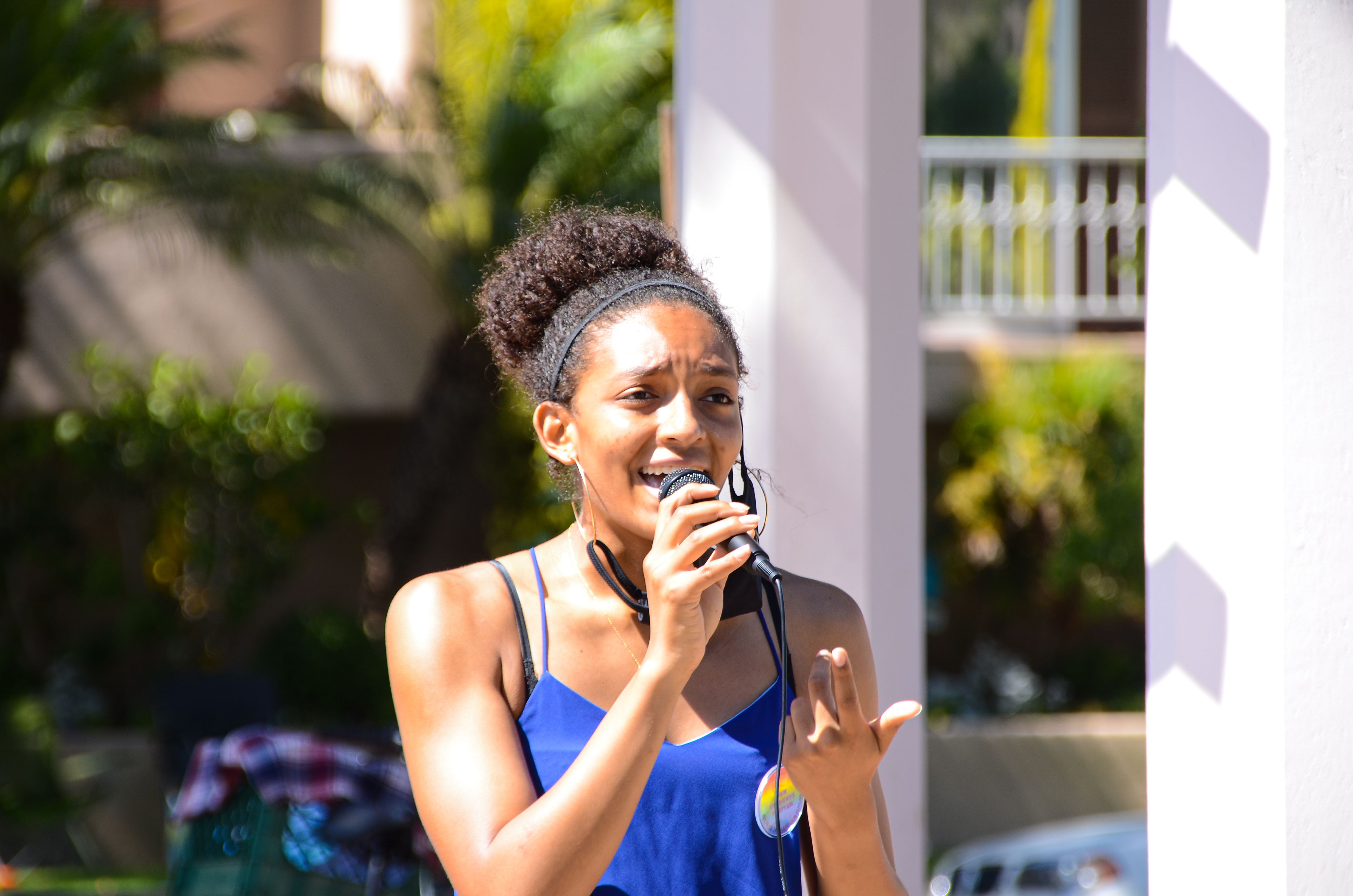 Students for Change Rally at Library Park