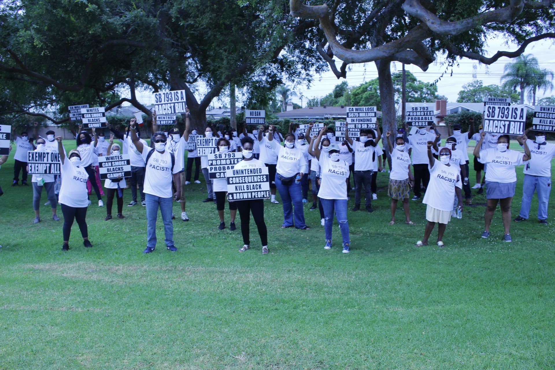 Community Leaders Come Together Against Racism and Discrimination Protesting Senate Bill 793