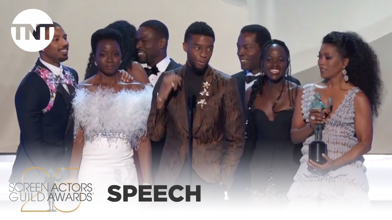 WATCH: Chadwick Boseman and Black Panther Cast: Award Acceptance Speech | 25th Annual SAG Awards | TNT