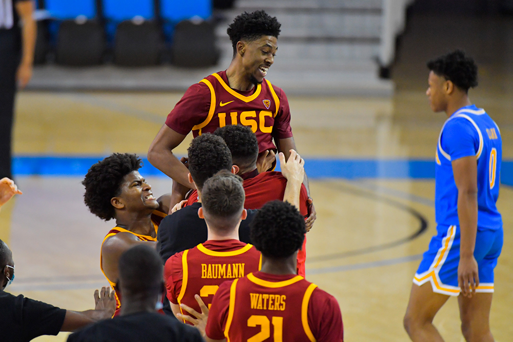 Eaddy Stuns Bruins With Game Winning Three; USC defeats UCLA 64-63