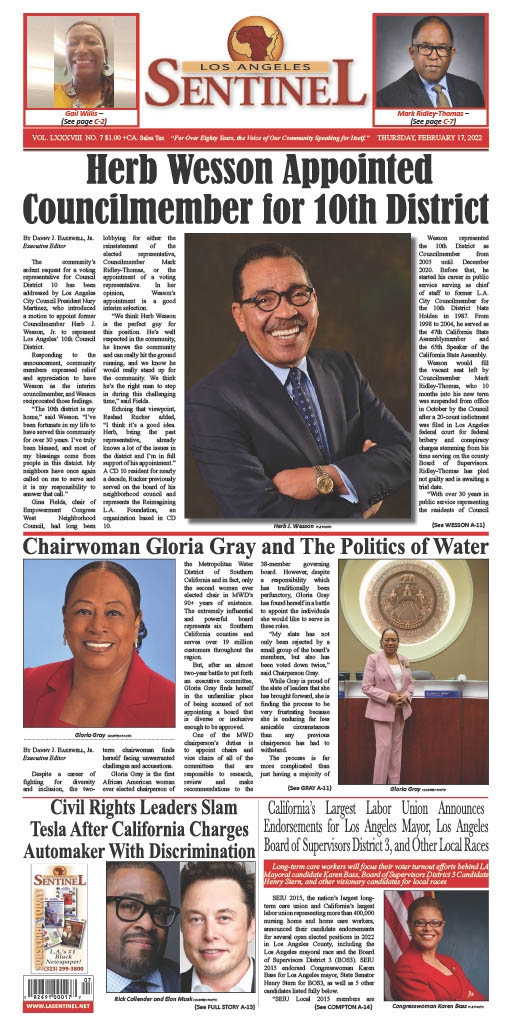 ePapers Archive - Los Angeles Sentinel | Los Angeles Sentinel | Black News