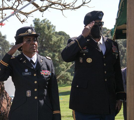 ‘Six Triple Eight’ Honored with Congressional Gold Medal Wreath Laying Ceremony in Inglewood Cemetery