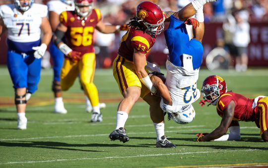 USC Defeats San Jose State in Season Opener, 56-28 Freshman Zachariah Branch Shines in Debut