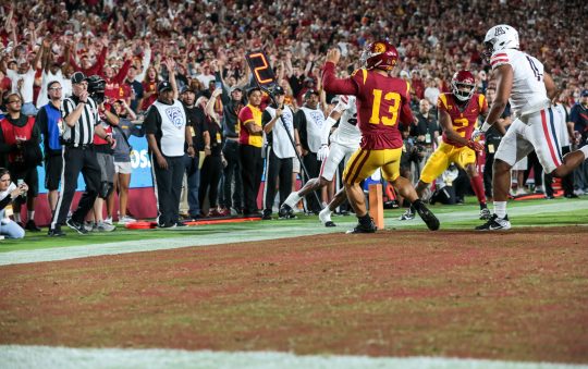 USC Wins in Triple-Overtime Defeats Arizona, 43-41