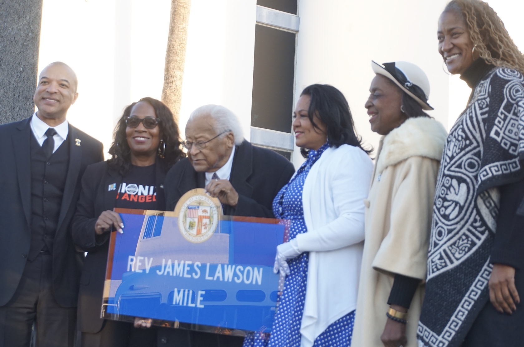 Councilwoman Heather Hutt Unveils Rev. James Lawson Mile on Adams Boulevard