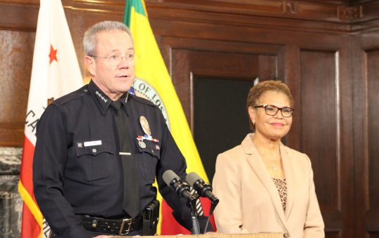 Mayor Bass Announces L.A. Police Chief Moore’s Retirement