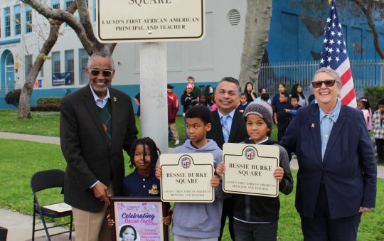 Square Dedication Honors Bessie Burke as First Black Educator in LAUSD History  