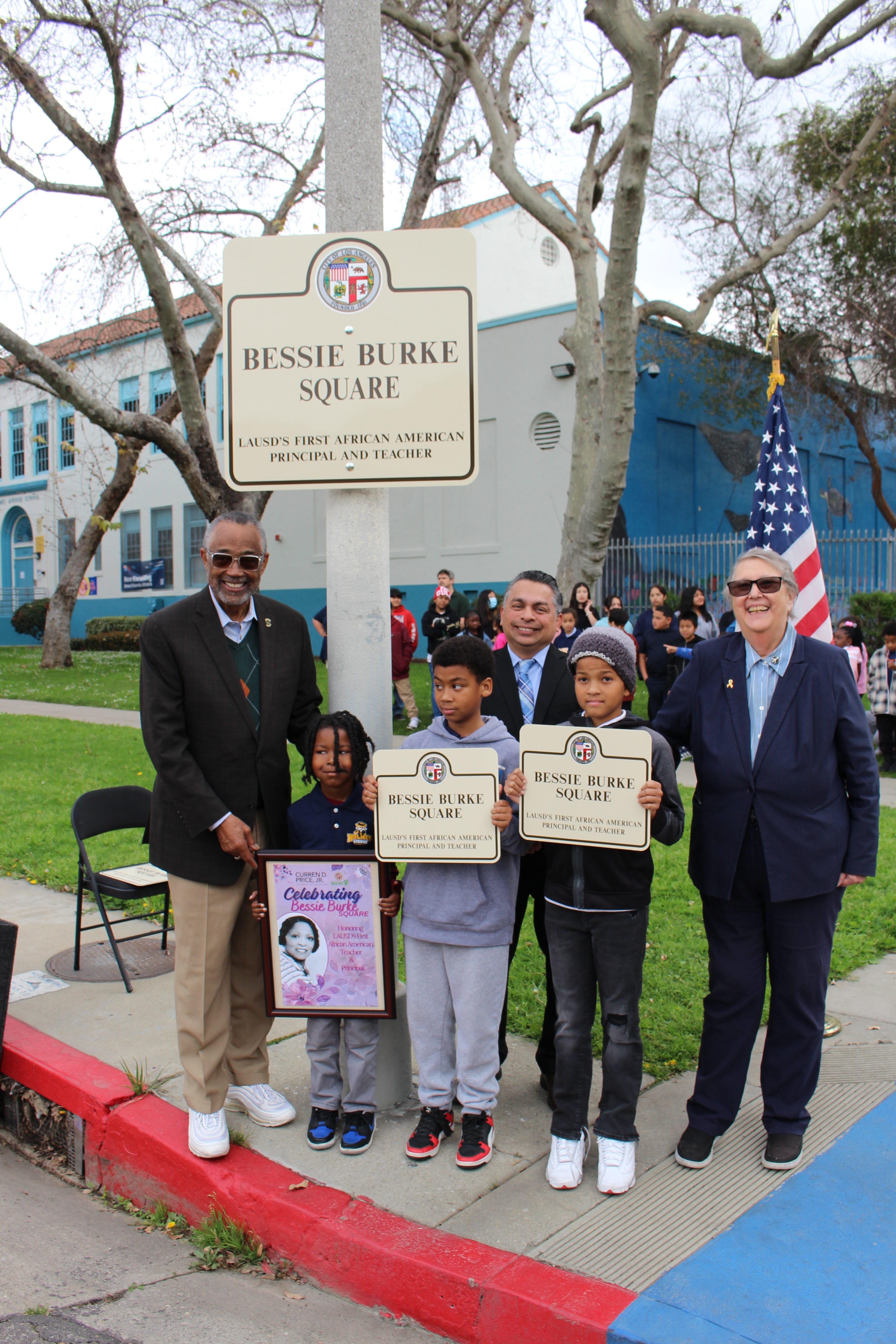 Square Dedication Honors Bessie Burke as First Black Educator in LAUSD History  