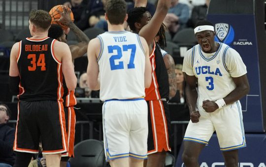 Fifth-Seeded UCLA defeats Oregon State in first round of men’s Pac-12 tournament