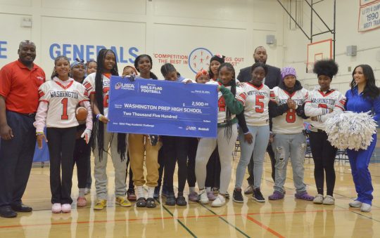 Washington Prep Flag Football Wins Rams Academic Challenge