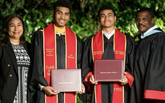 Henderson Family Celebrates Double USC Graduations