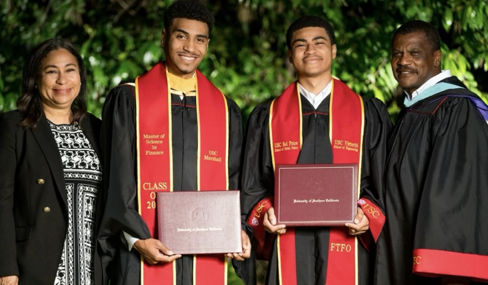 Henderson Family Celebrates Double USC Graduations