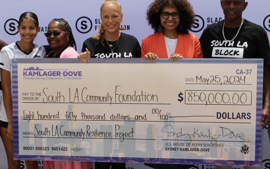 Kamlager-Dove Awards South LA Community Foundation with $850,000  