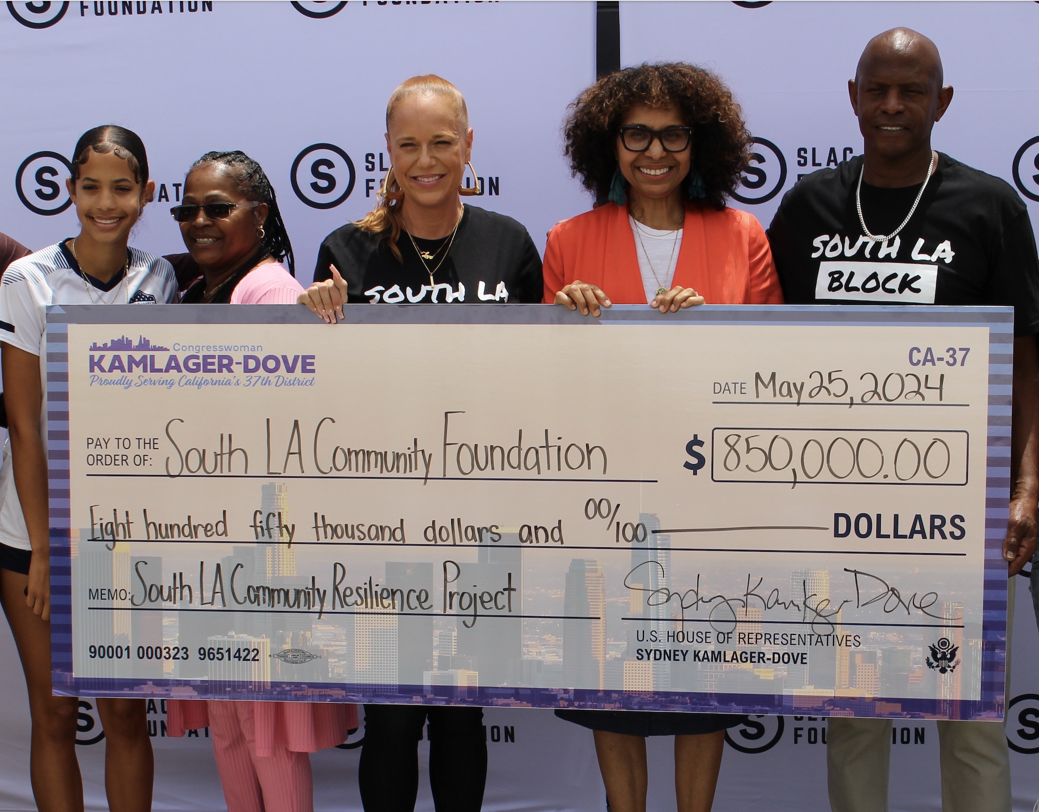 Kamlager-Dove Awards South LA Community Foundation with $850,000  