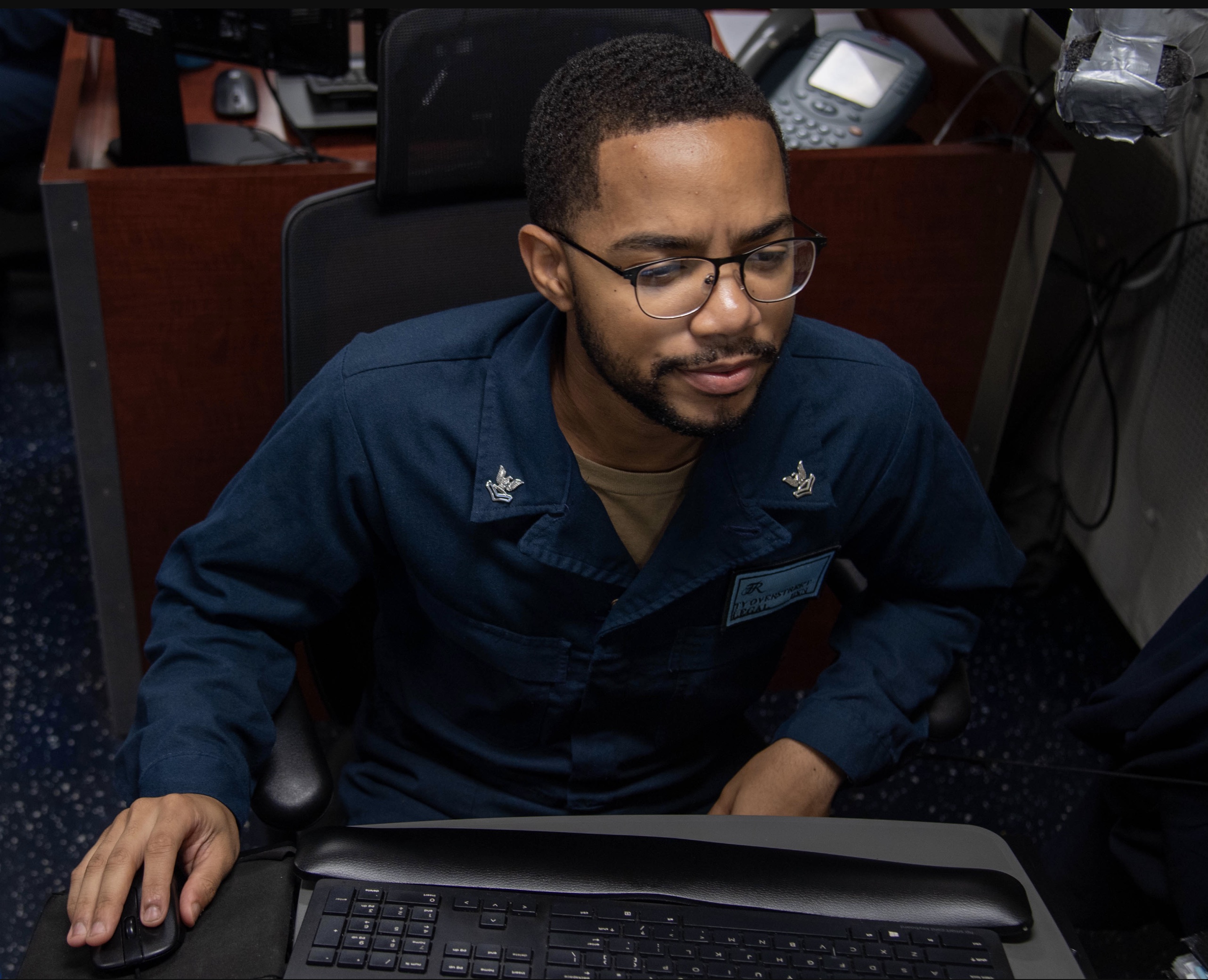 L.A. Native Ty Overstreet Serves Aboard U.S. Navy Floating Airport