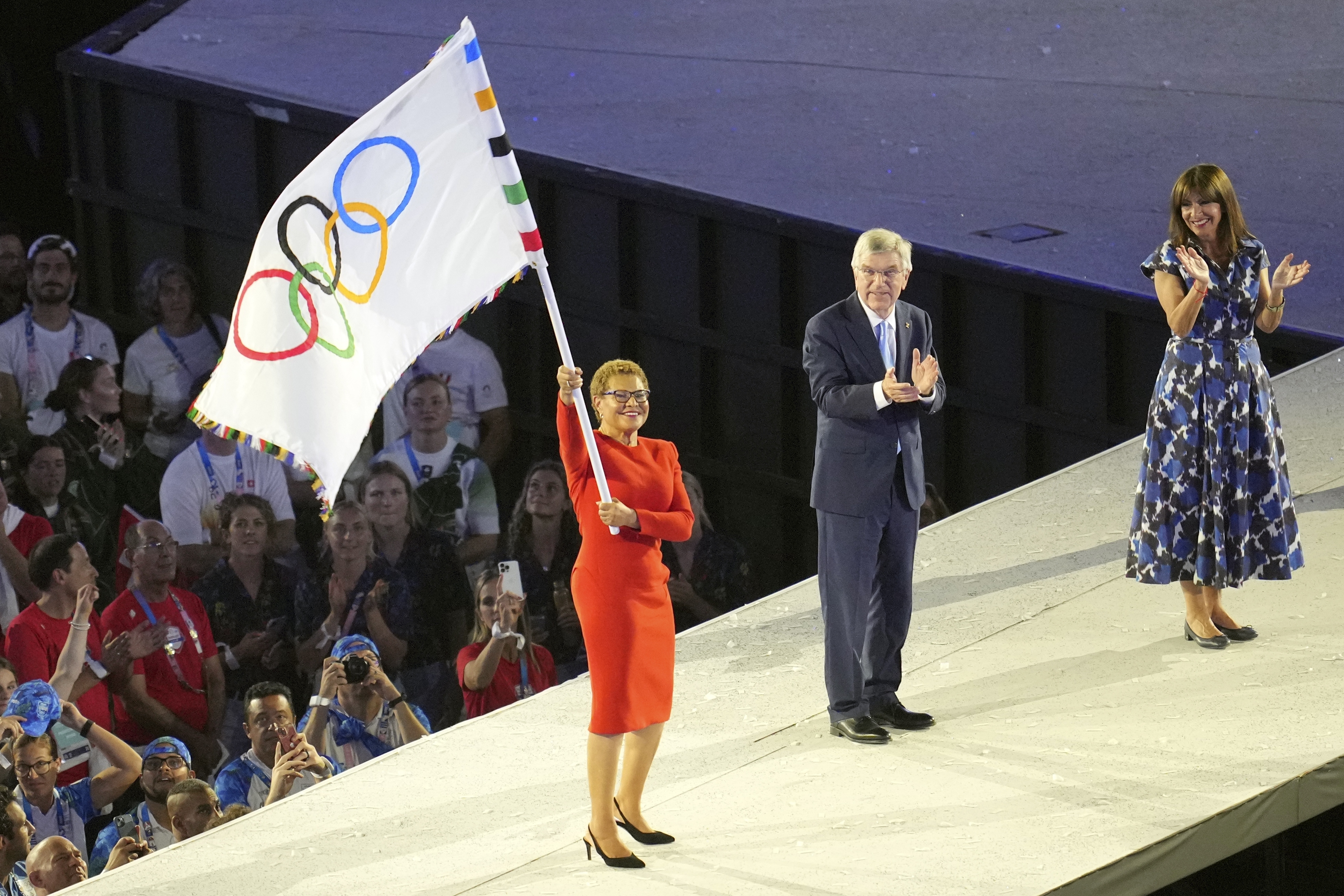 Making Olympic History in Paris, Mayor Bass Keeps Eye on 2028 Games in L.A.  