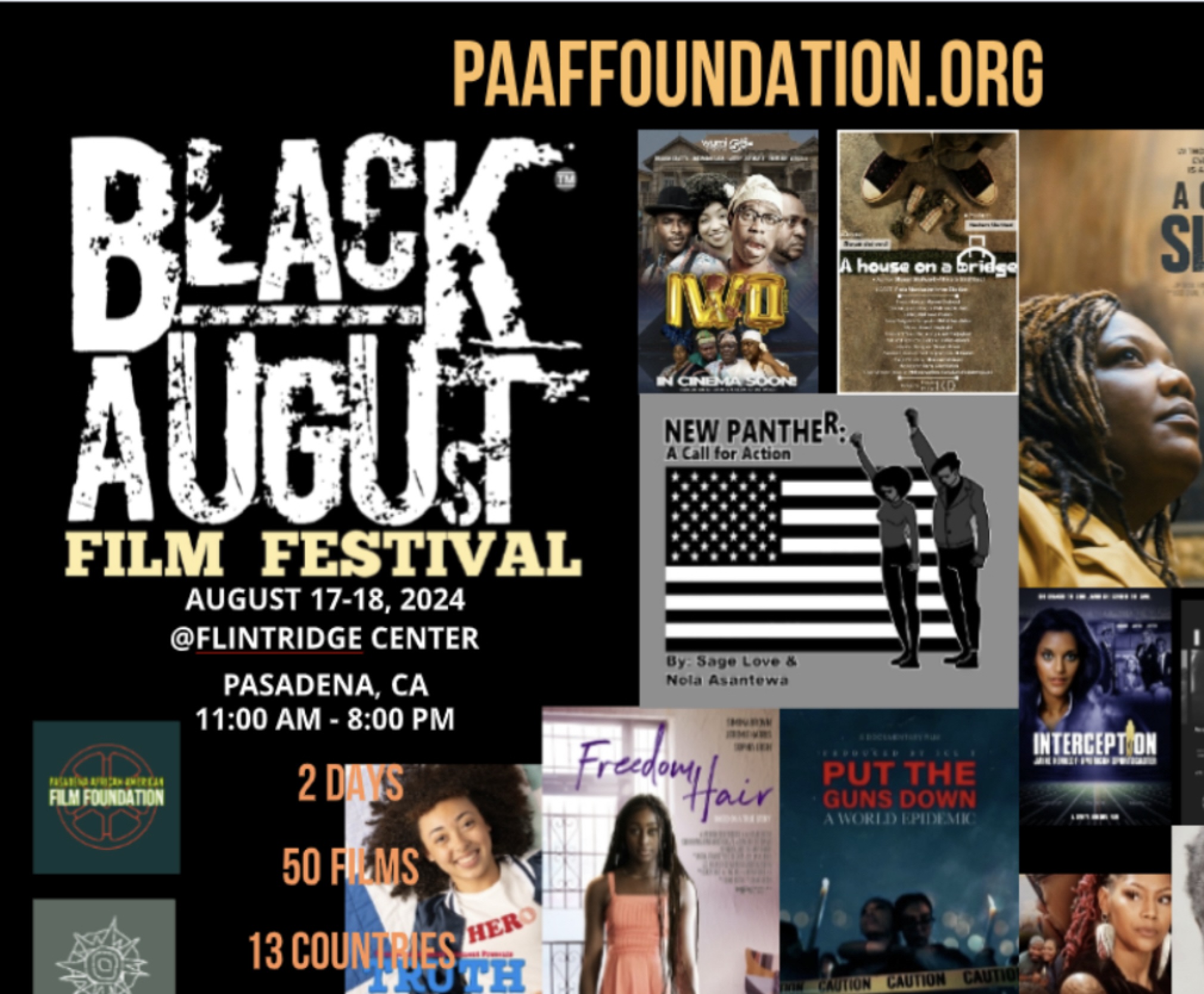 Pasadena African American Film Foundation Holds Black August Film Festival