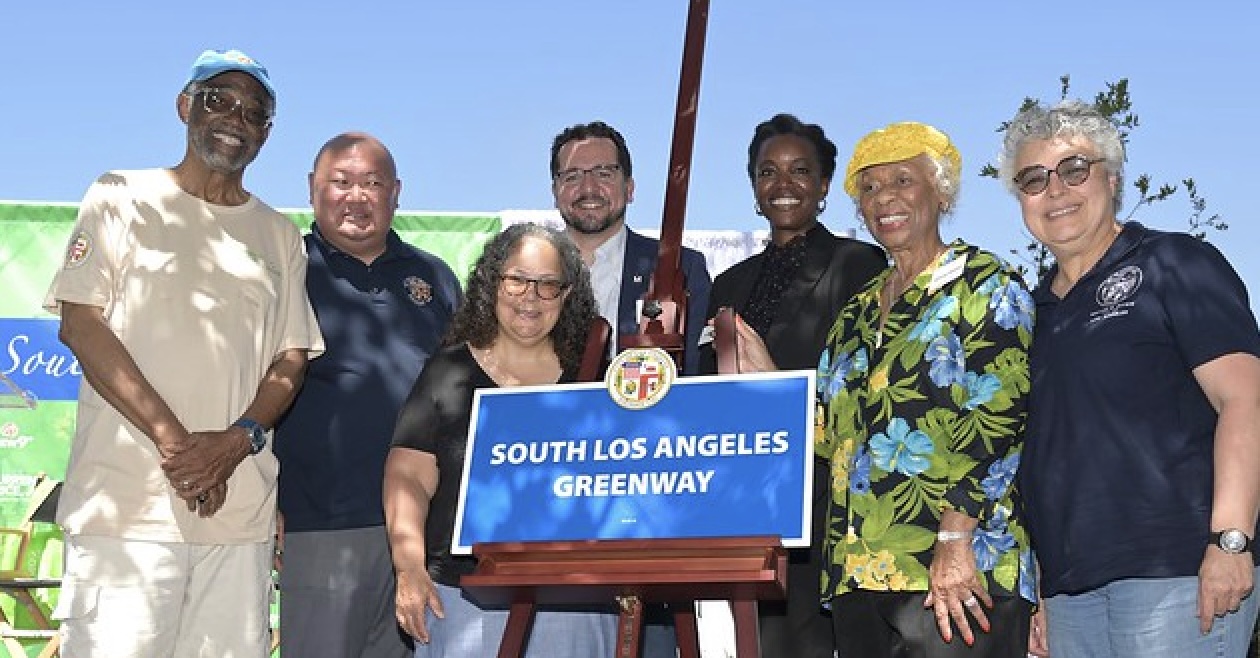 Price Dedicates South LA Greenway – A Major Step in Revitalizing Slauson Avenue