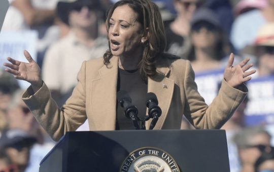 Kamala Harris Visits New Hampshire to Tout Small Business Tax Plan