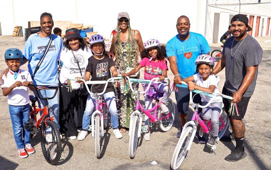 Brotherhood Crusade Gives Away Bikes to Community Youth 