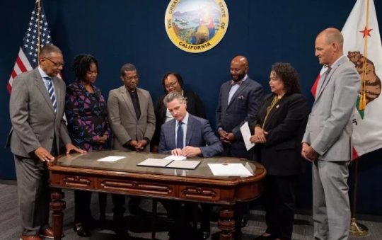     Newsom Signs Black Caucus Bills; Advocates Question ‘Reparations’ Description  