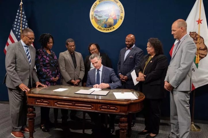     Newsom Signs Black Caucus Bills; Advocates Question ‘Reparations’ Description  