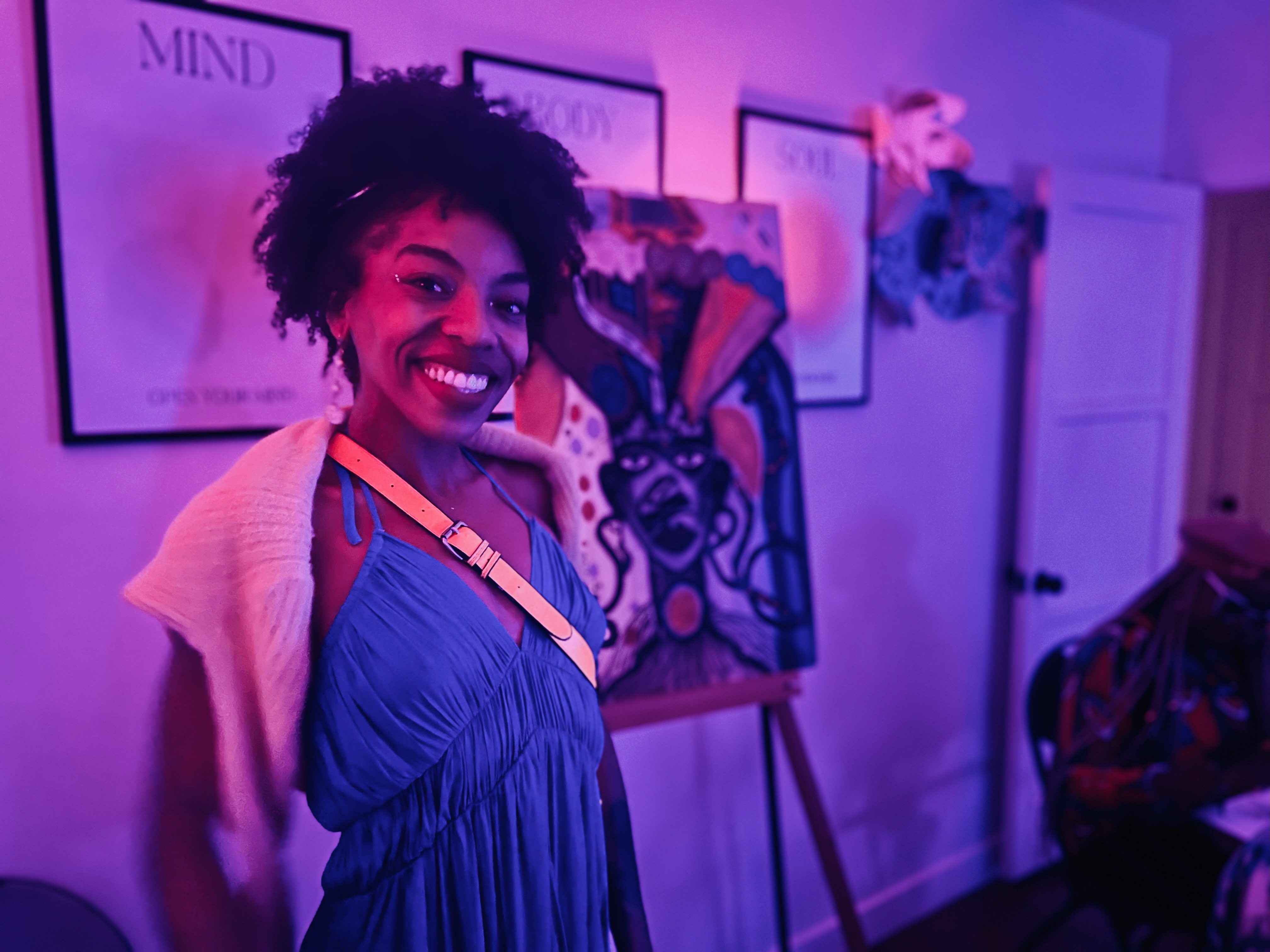 ‘Grounded Visions: Glow in the Dark Paint & Sip’ Brings Art, Ancestry, and Healing to Compton