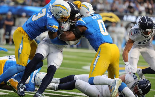 Chargers Make Seven Sacks to Defeat Titans 27-17