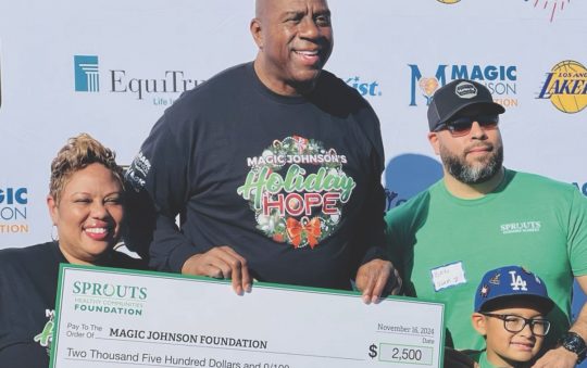 Magic and Cookie Johnson Celebrate 10 Years of Holiday Hope for Families in Inglewood