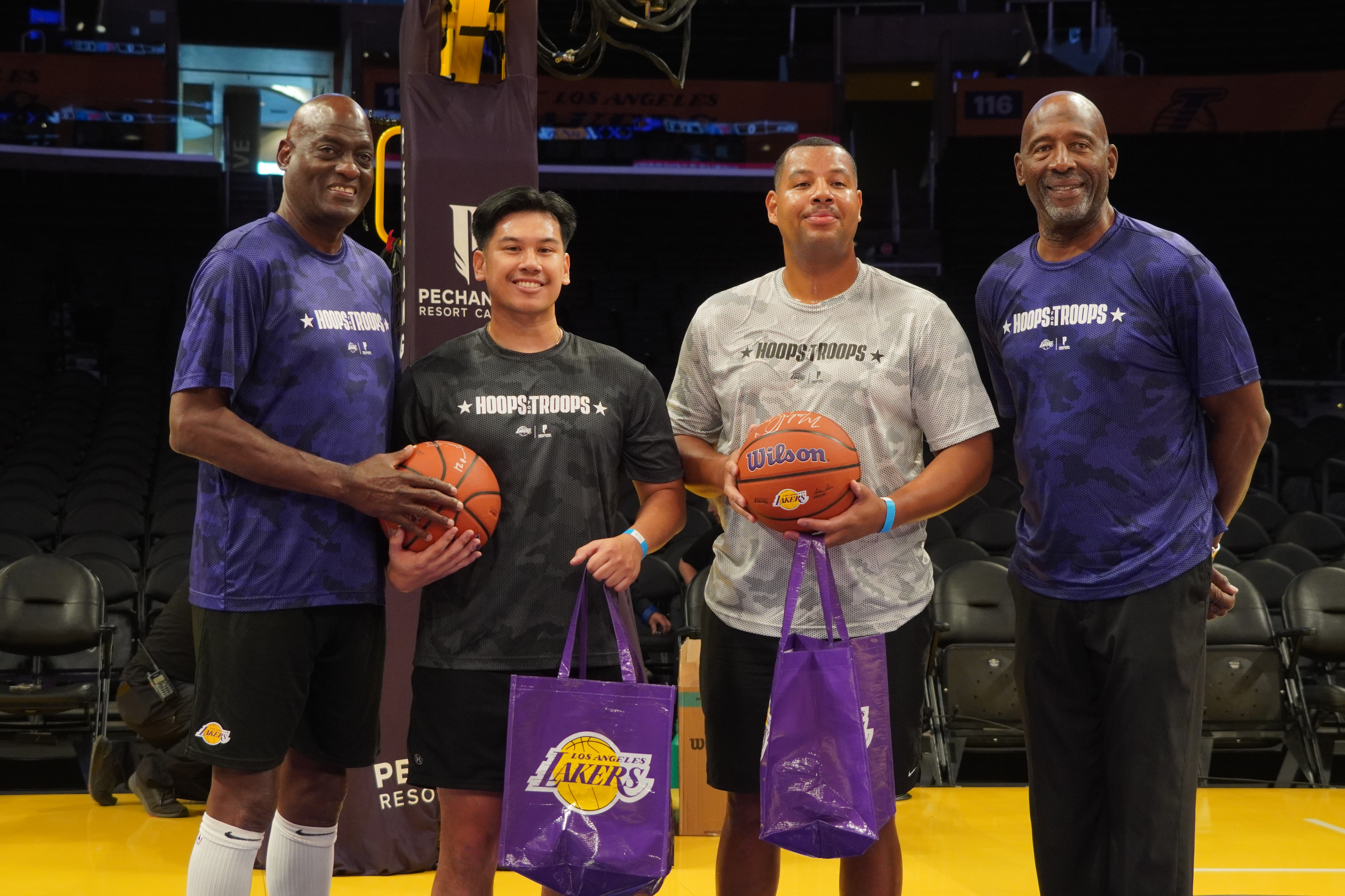 Lakers Hoops For Troops Clinics Pays Homage to Vets