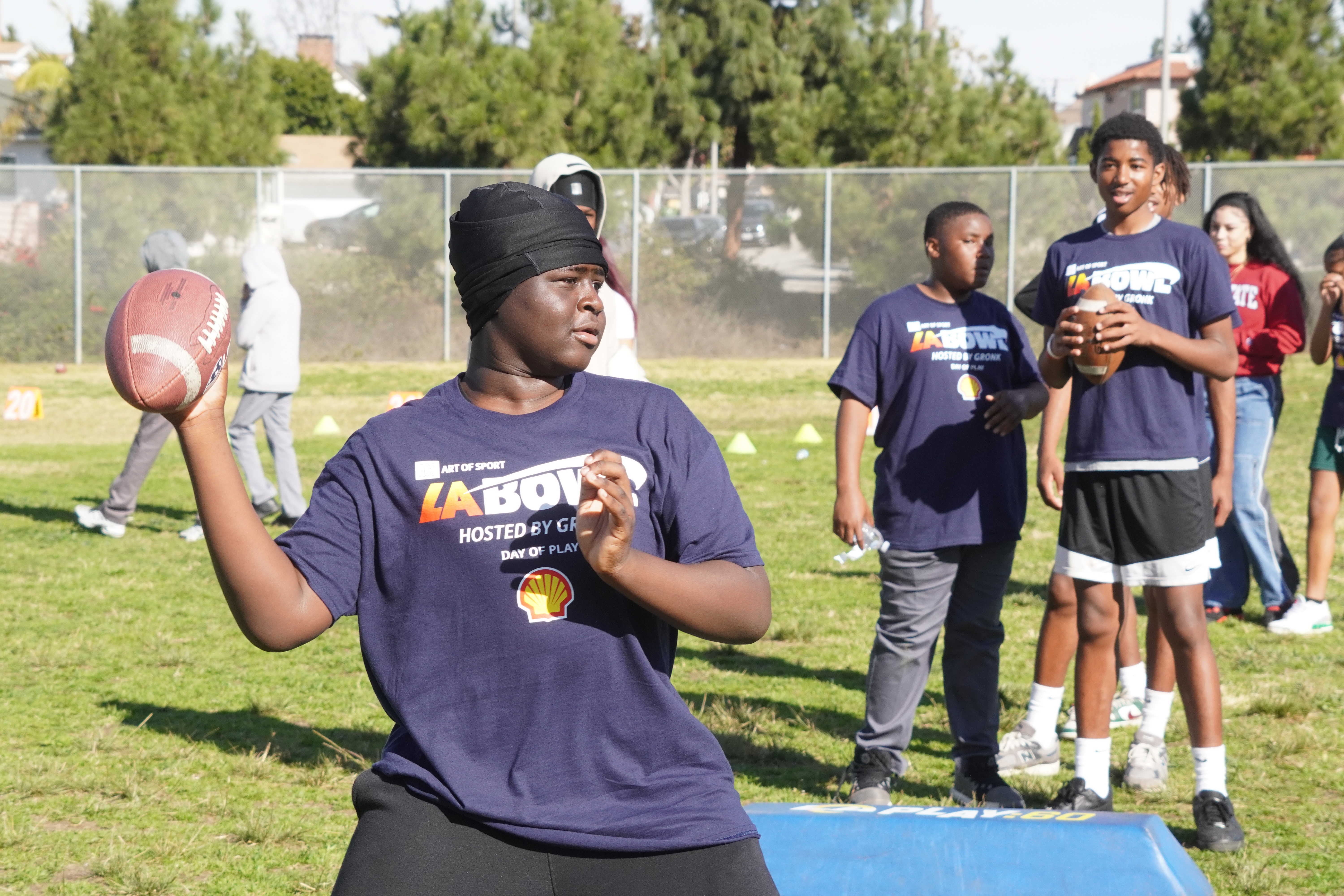 Cal, UNLV Inspire La Tijera Students at Day of Play